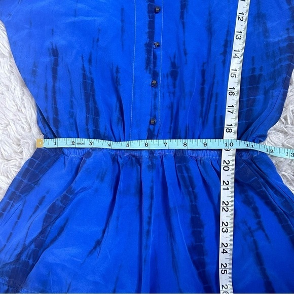 Gypsy 05 Blue Tie Dye Silk Romper - Picture 13 of 13